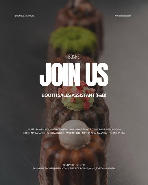 Booth Sales Assistant (F&B)