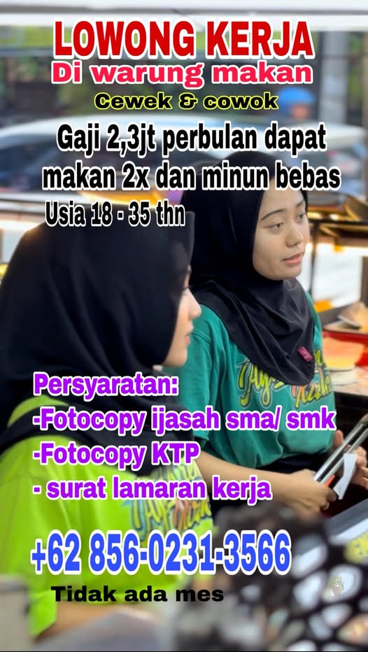 Lowongan kerja warung kanan