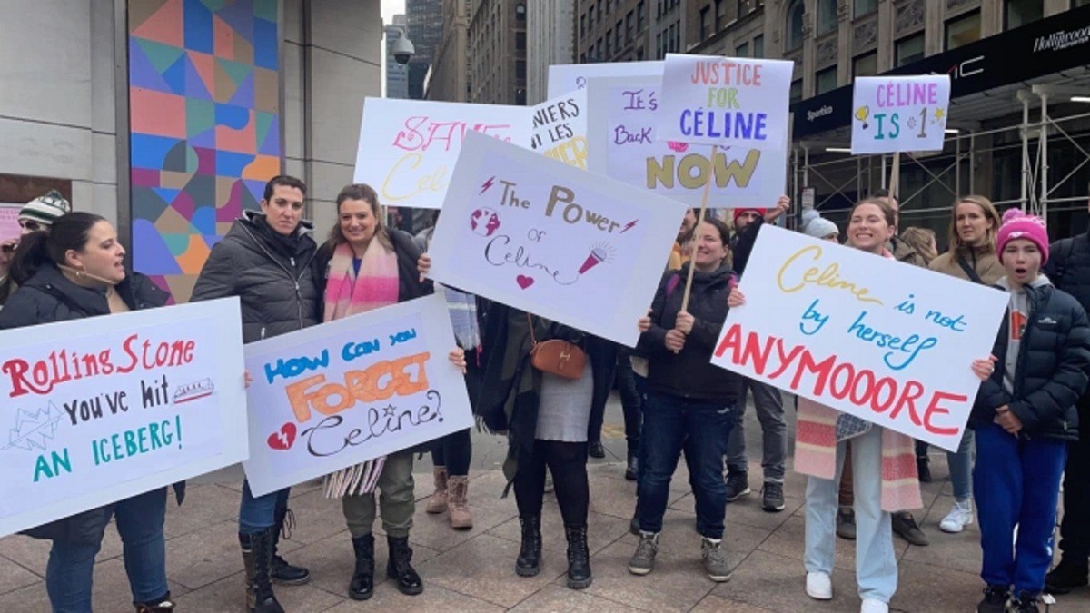 Celine Dion Fans Protest