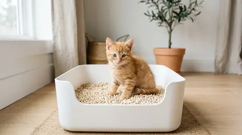 Pasir Kucing untuk Kitten: Jenis Aman dan yang Harus Dihindari