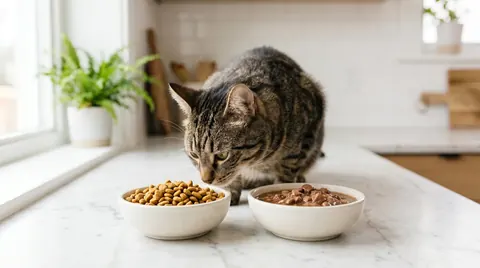 Dry Food vs Wet Food Kucing: Perbandingan Nutrisi dan Cara Memilih