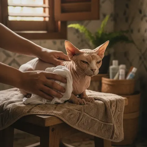 Basic Hygiene Kucing Tanpa Bulu: Perawatan Kulit yang Sering Disalahpahami