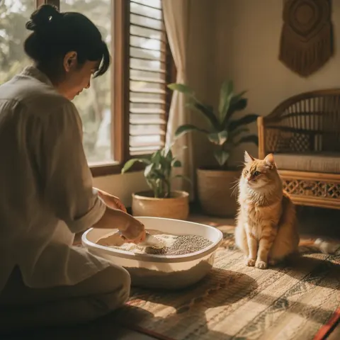 Cara Mengganti Jenis Pasir Kucing Tanpa Membuat Kucing Stres