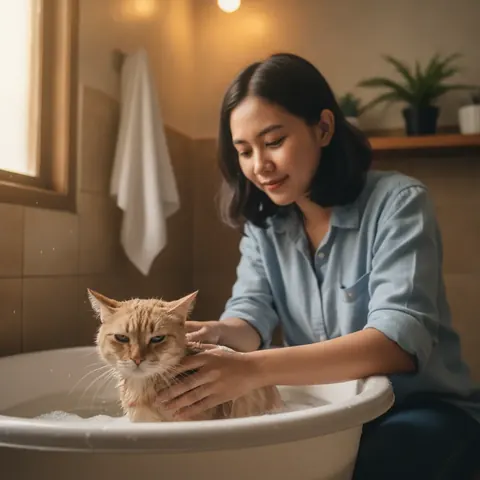 Berapa Kali Kucing Harus Dimandikan? Ini Aturannya