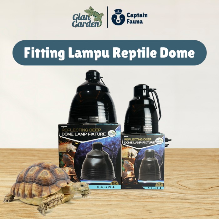 Fitting Lampu Reptil Dome UVA UVB Keramik