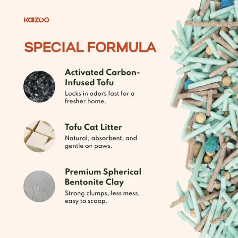 3 in 1 Carbon Tofu Cat Litter 7L - Lavender 5