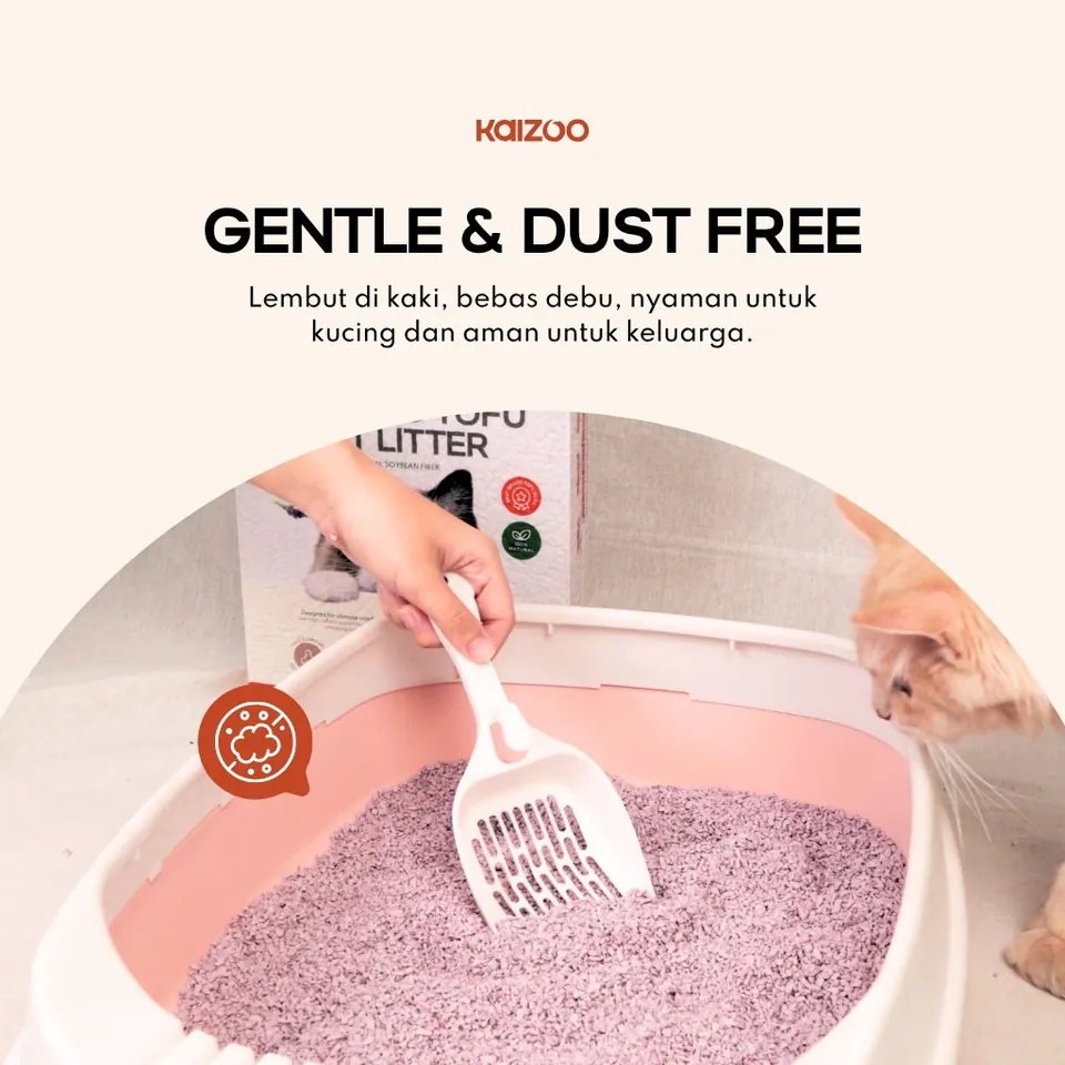 Crushed Tofu Cat Litter 7L - Bubblegum