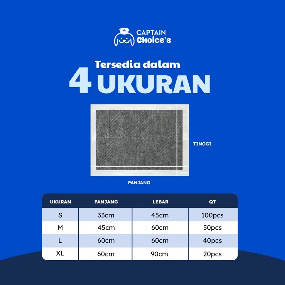 Carbon Pee Pad – Alas Kandang & Toilet Hewan Anti Bau