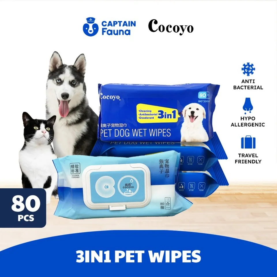 Pet Wipes / Tisu Basah Hewan