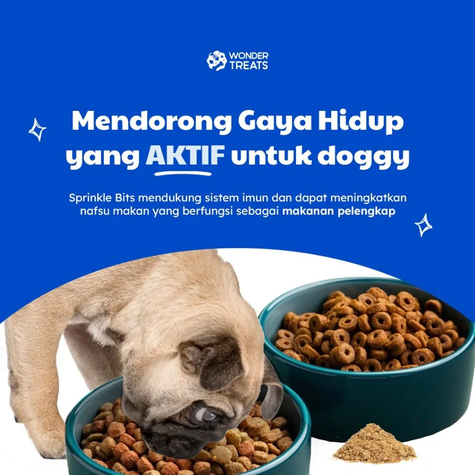 Sprinkle Bits Support Makanan Anjing Dog Food Topper