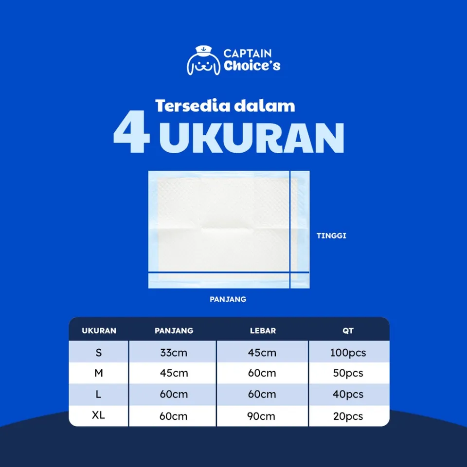 Training Pee Pad – Alas Kandang & Toilet Hewan