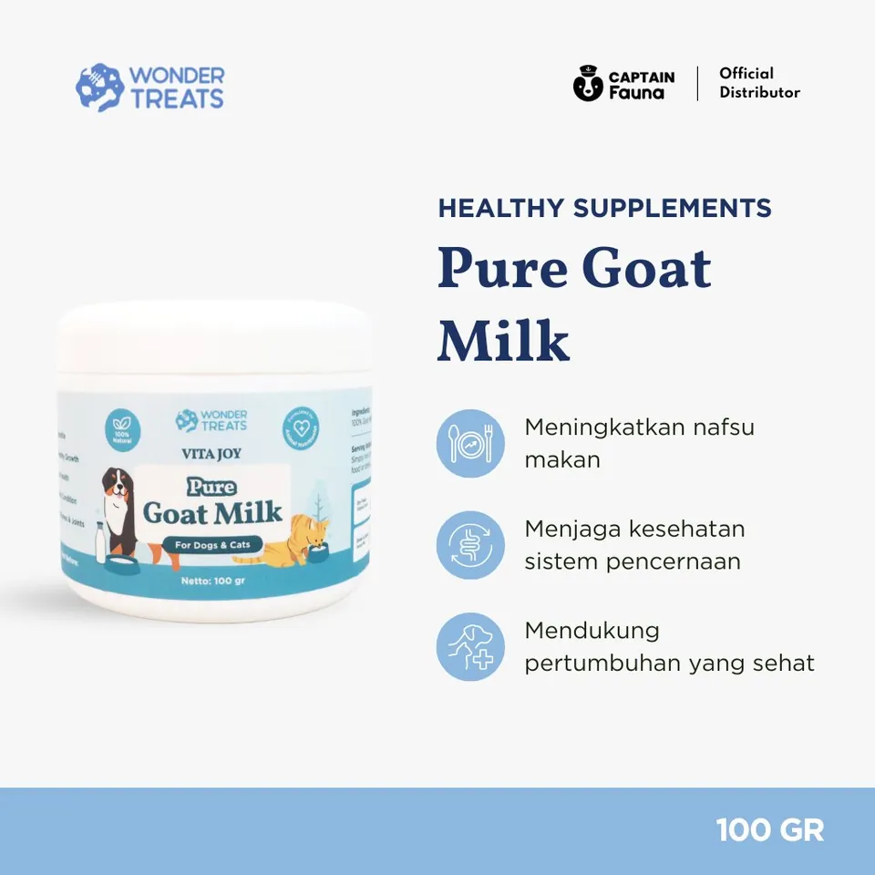 Vitajoy Goat Milk Powder Dog Cat Food Topper