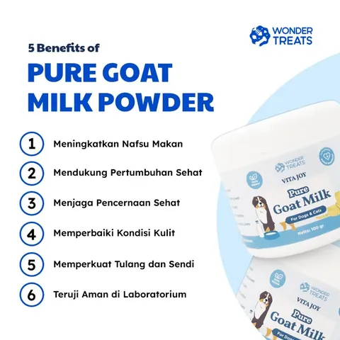 Vitajoy Goat Milk Powder Dog Cat Food Topper 8
