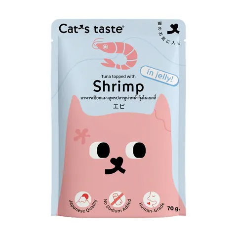 Cat Wet Food Pouch Jelly 70g - Shrimp