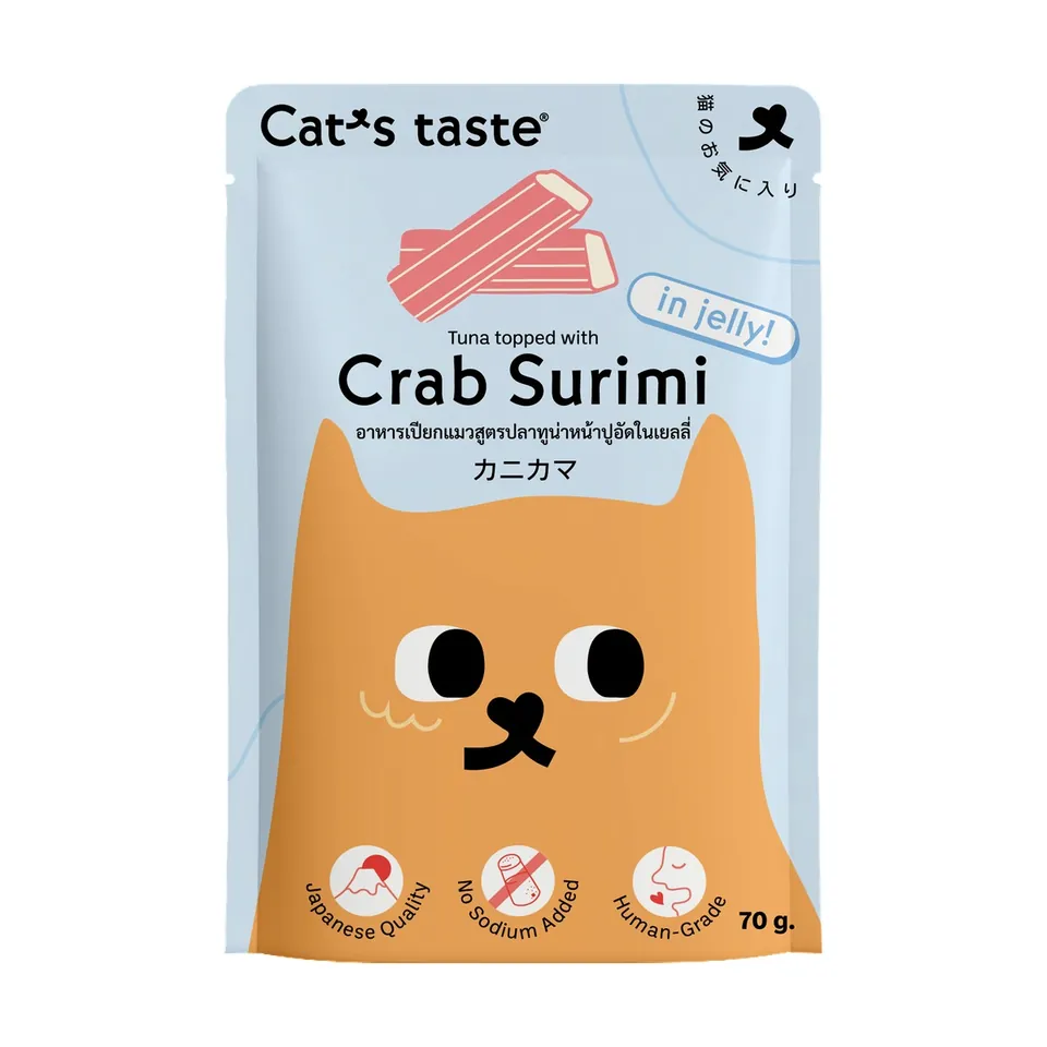 Cat Wet Food Pouch Jelly 70g - Crab Surimi