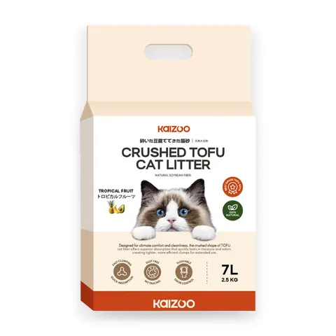 Crushed Tofu Cat Litter 7L - Tropical Fruit
