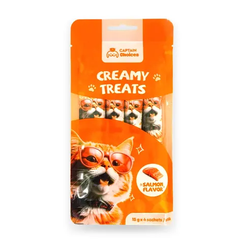 Creamy Treats 15g x 4s - Salmon