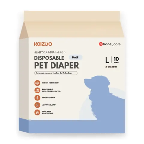 Disposable Male Dog Diapers 10 pcs 4