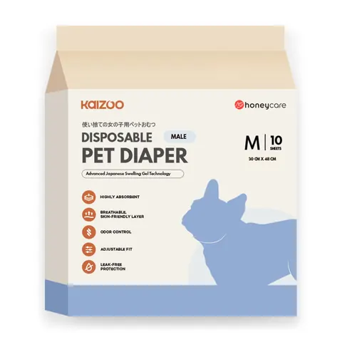 Disposable Male Dog Diapers 10 pcs