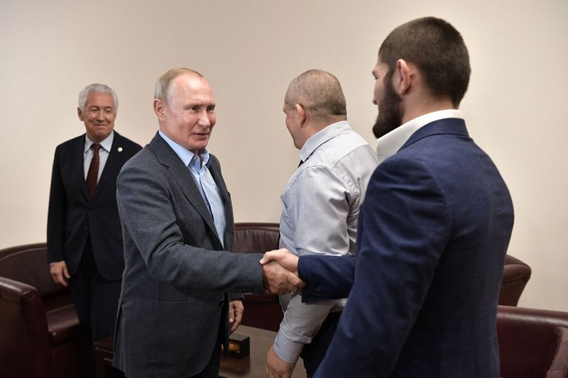 vladimir putin dan khabib nurmagomedov