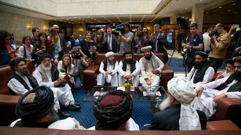 taliban di moskow (AP)