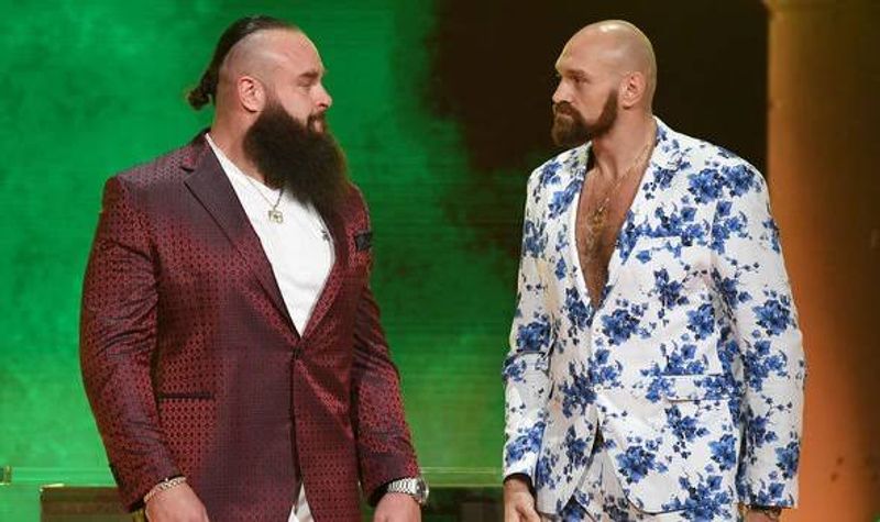 Tyson Fury (kanan) vs Braun Strowman (mirror co uk)