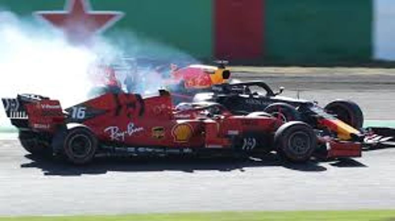 charles leclerc tabrak verstappen (skysports com)