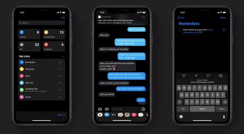 dark mode iphone