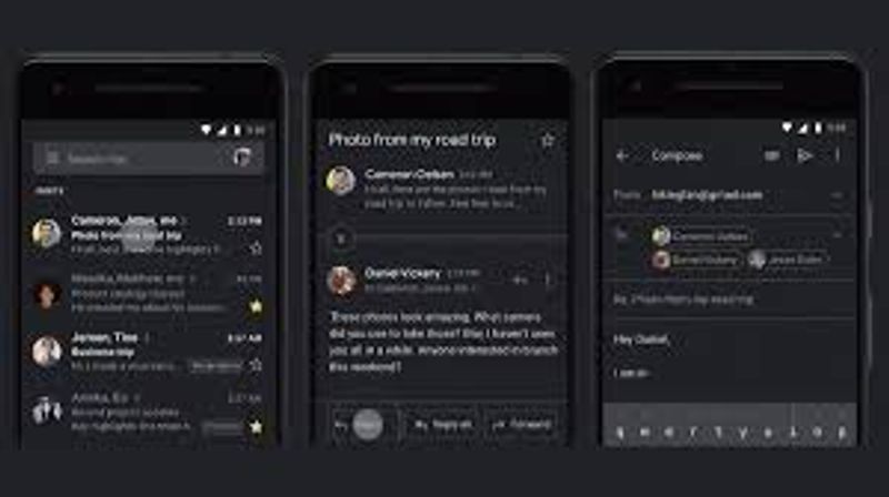 dark mode gmail