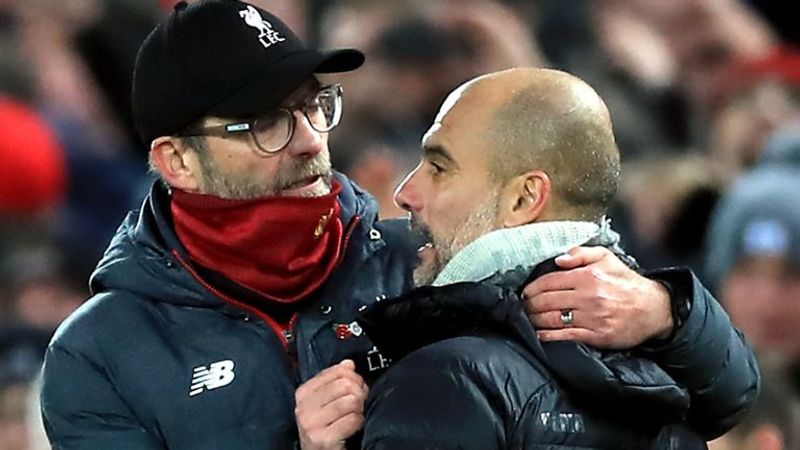 juergen klopp dan pep guardiola (skysports com)