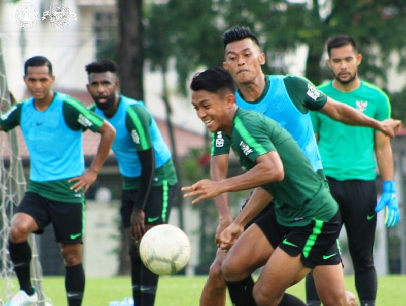 timnas indonesia latihan (foxsports co id)