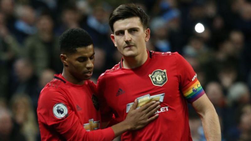 harry maguire (kanan) dan Rashford (skysports com)
