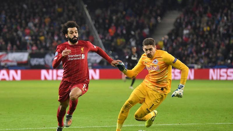 salah saat akan cetak gol (independent co uk)