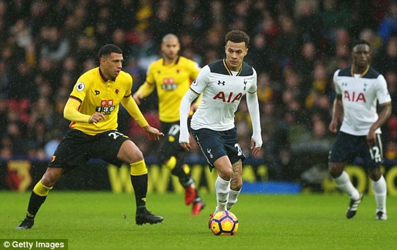 watfod vs spurs (dailymail com)