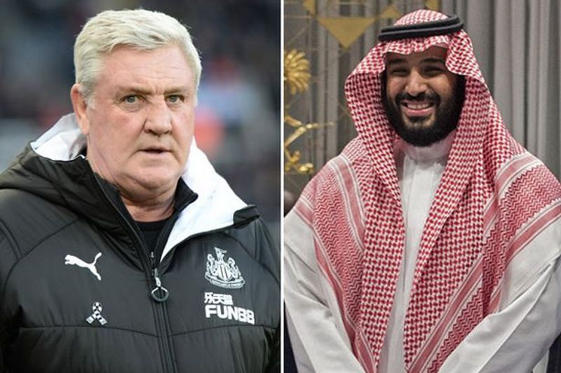 Mohamed bin Salman dan Steve Bruce (dailystar com)