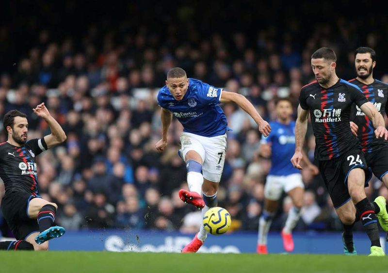 Richarlison saat Everton kalahkan Crystal Palace (endependent co uk)