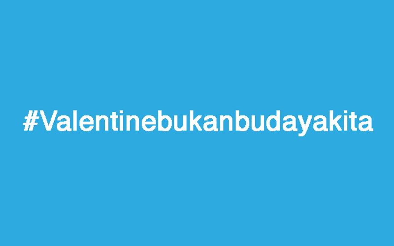 Valentine bukan budaya kita