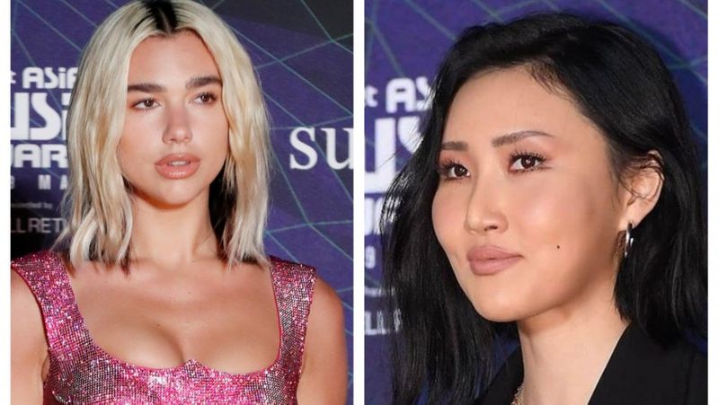 dua lipa dan Hwasa MAMAMOO (meganoticias com)