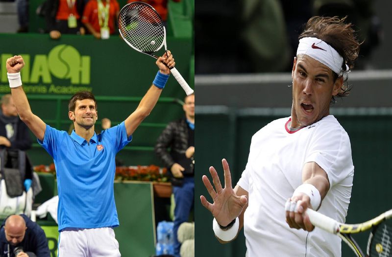 Novak Djokovic dan Rafael Nadal (indulgexpress com)