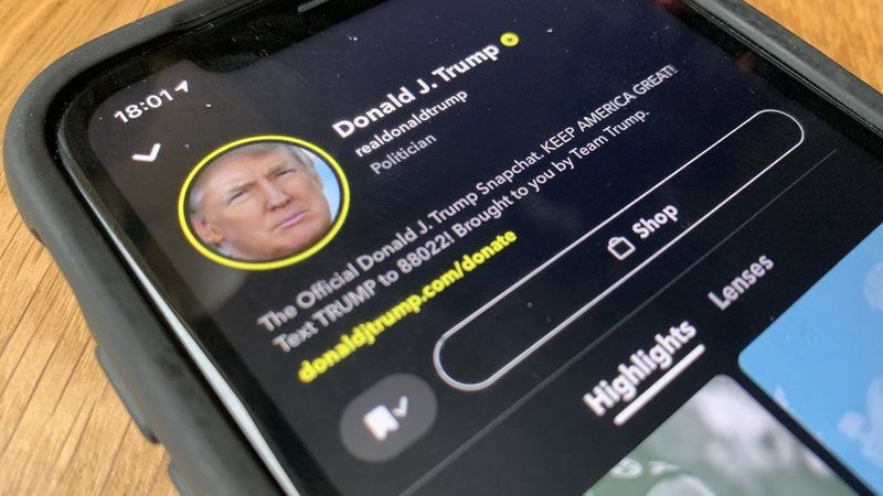 trump snapchat