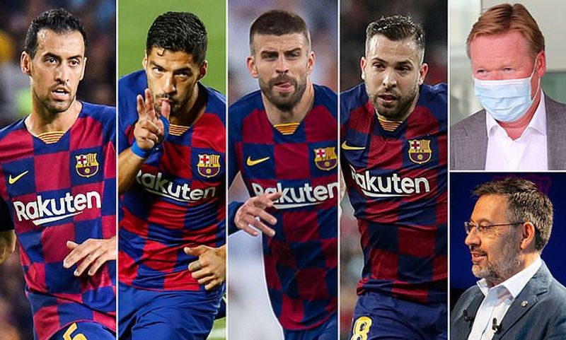Luis Suarez, Sergio Busquets dan Jordi Alba (dailymail co uk)