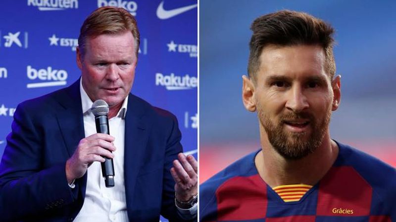 Ronald Koeman - Lionel Messi (sportbible com)