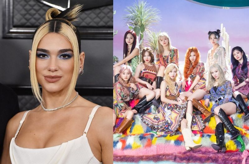 TWICE dan dua lipa (koreanare com)