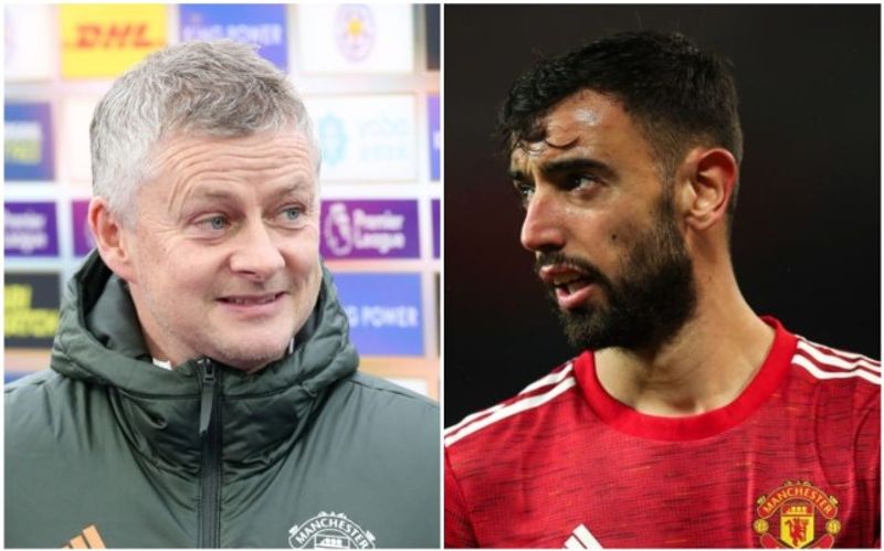 Ole-Gunnar-Solskjaer dan Bruno Fernandes (metro)