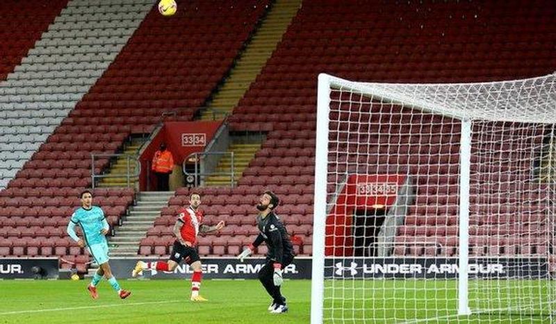 southampton vs liverpool (bbc)