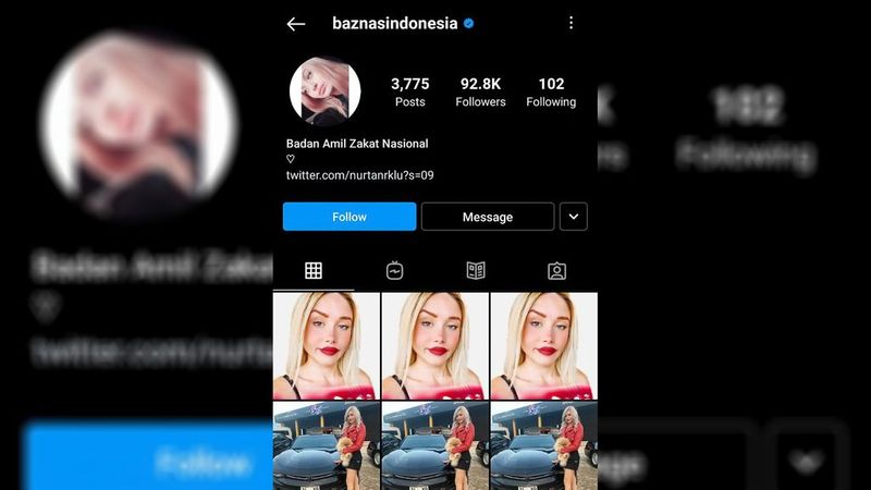 akun baznas diretas