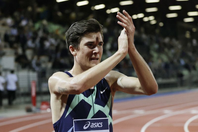 Pelari jarak menengah Norwegia Jakob Ingebrigtsen