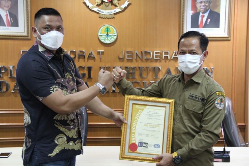 Setditjen Planologi Kehutanan dan Tata Lingkungan KLHK Meraih Sertifikat ISO
