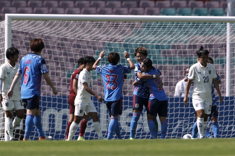jepang vs thailand - putri