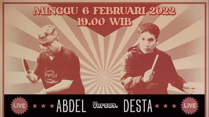 Abdel dan Desta Sukses Ramaikan Pertandingan Pingpong, Penonton Menyentuh 250 Ri